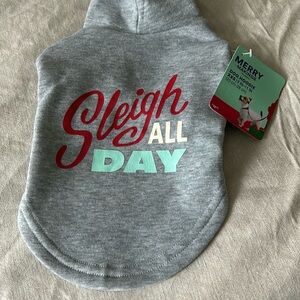 Merry Makings Sleigh All Day Dog Hoodie (XXS)
